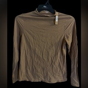 SKIMS BY KIM K BODYCON TSHIRT!! Tan Long Sleeve Shirt